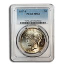 1927-S Peace Dollar MS-62 PCGS