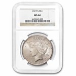 1927-S Peace Dollar MS-64 NGC