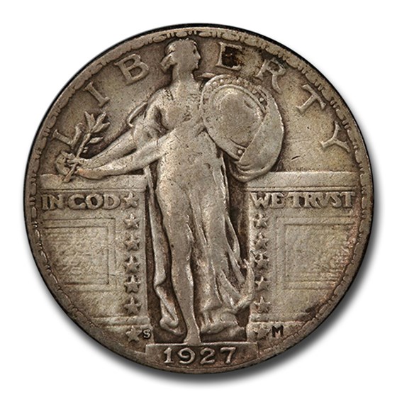 1927-S Standing Liberty Quarter VF-20 PCGS 1927-S Standing Liberty Quarter VF-20 PCGS