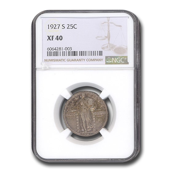 1927-S Standing Liberty Quarter XF-40 NGC 1927-S Standing Liberty Quarter XF-40 NGC