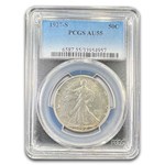 1927-S Walking Liberty Half Dollar AU-55 PCGS