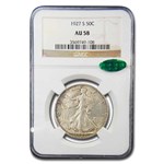 1927-S Walking Liberty Half Dollar AU-58 NGC CAC