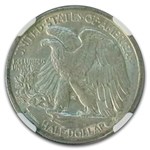 1927-S Walking Liberty Half Dollar AU-58 NGC