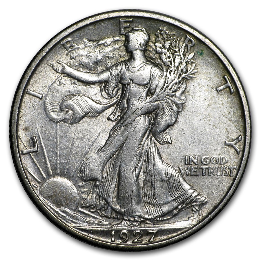 1927-S Walking Liberty Half Dollar AU