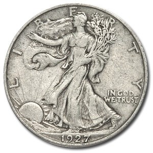 1927-S Walking Liberty Half Dollar XF 1927-S Walking Liberty Half Dollar XF