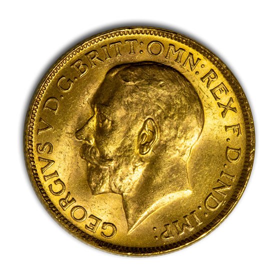 1927-SA South Africa Gold Sovereign George V BU (Large bust) 1927-SA South Africa Gold Sovereign George V BU (Large bust)