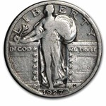 1927 Standing Liberty Quarter 40-Coin Roll Avg Circ