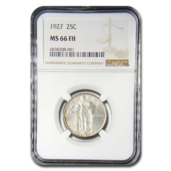 1927 Standing Liberty Quarter MS-66 NGC (Full Head) 1927 Standing Liberty Quarter MS-66 NGC (Full Head)