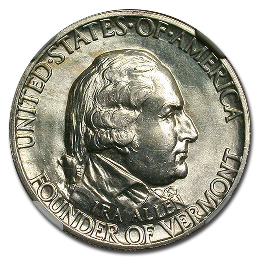 1927 Vermont Half Dollar MS-64 NGC