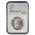 1927 Vermont Sesquicentennial Half Dollar Commem MS-67 NGC