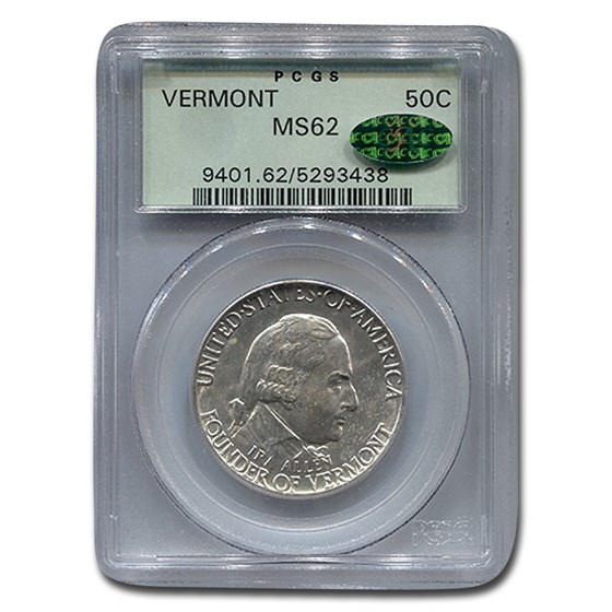1927 Vermont Sesquicentennial Half Dollar MS-62 PCGS