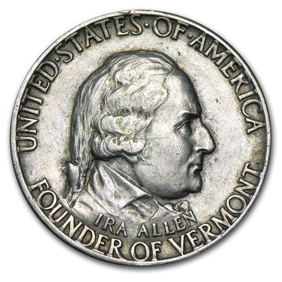 1927 Vermont Sesquicentennial Half XF 1927 Vermont Sesquicentennial Half XF