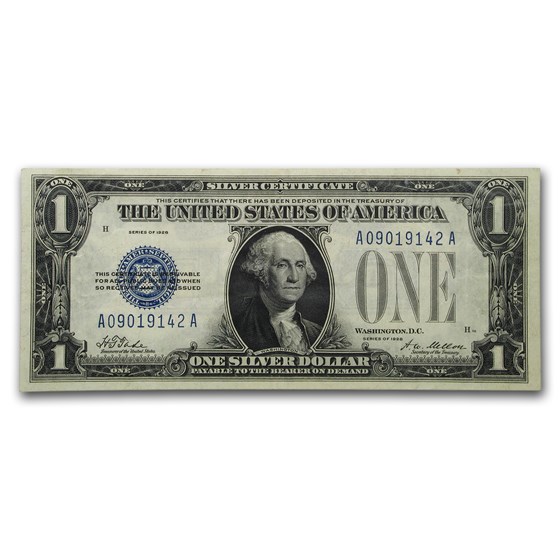 1928 $1.00 Silver Certificate AU (Fr#1600)