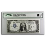 1928 $1.00 Silver Certificate Choice CU-64 EPQ PMG (Fr#1600)