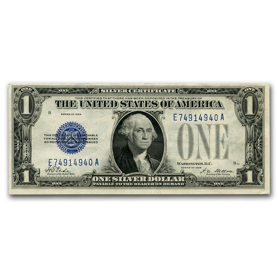 1928 $1.00 Silver Certificate CU (Fr#1600) 1928 $1.00 Silver Certificate CU (Fr#1600)