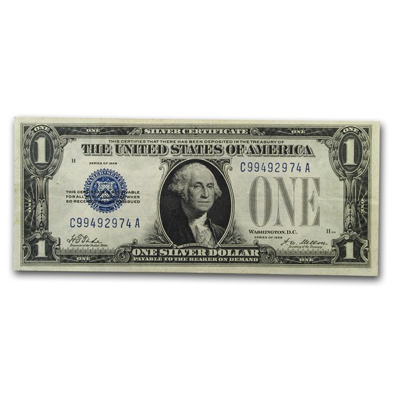 1928 $1.00 Silver Certificate XF (Fr#1600) 1928 $1.00 Silver Certificate XF (Fr#1600)