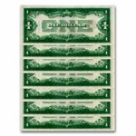 1928 $1.00 U.S. Note Legal Tender CU (Fr#1500) 7 Consecutive