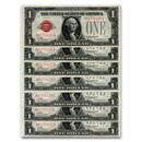 1928 $1.00 U.S. Note Legal Tender CU (Fr#1500) 7 Consecutive