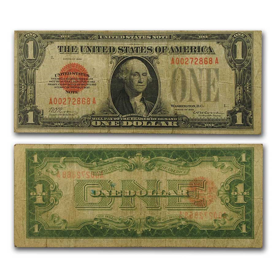 1928 $1.00 U.S. Note Legal Tender Fine (Fr#1500)