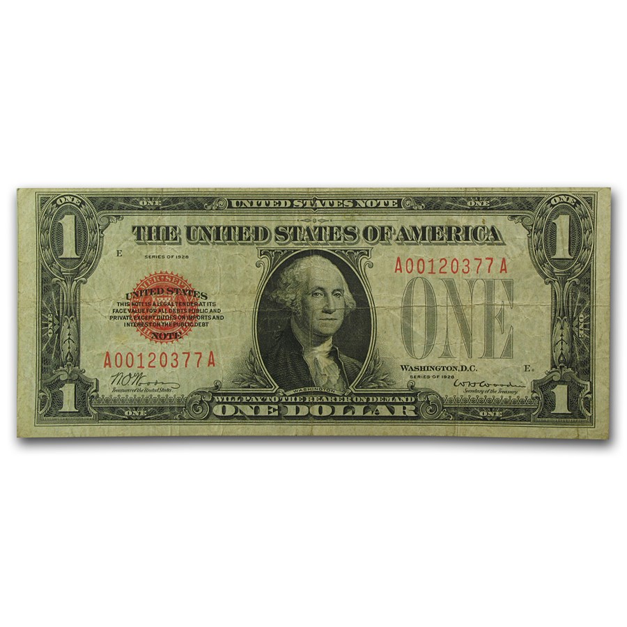 1928 $1.00 U.S. Note Legal Tender VF (Fr#1500)