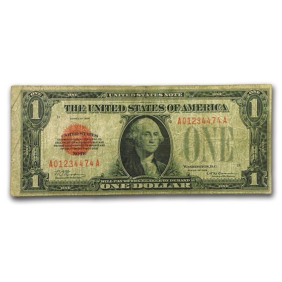 1928 $1.00 U.S. Note Legal Tender VG (Fr#1500)