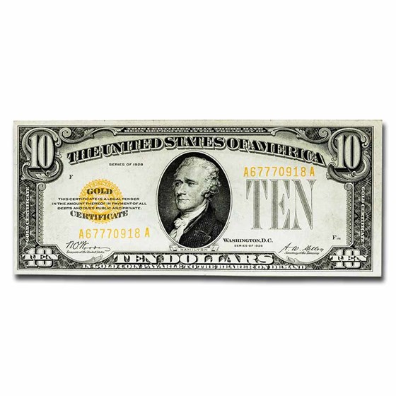 1928 $10 Gold Certificate CCU (Fr#2400) 1928 $10 Gold Certificate CCU (Fr#2400)