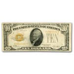 1928 $10 Gold Certificate VF (Fr#2400) Details
