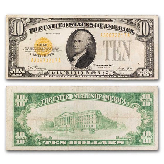 1928 $10 Gold Certificate VF (Fr#2400) 1928 $10 Gold Certificate VF (Fr#2400)