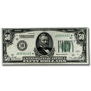 1928* (10-Kansas City) $50 FRN AU (Star Note) 1928* (10-Kansas City) $50 FRN AU (Star Note)