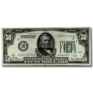 1928 (10-Kansas City) $50 FRN AU 1928 (10-Kansas City) $50 FRN AU
