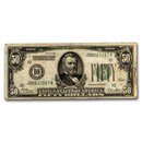 1928 (10-Kansas City) $50 FRN VG (Fr#2100-J)