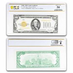 1928 $100 Gold Certificate AU-50 PCGS (Fr#2405)