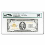 1928 $100 Gold Certificate VF-30 EPQ PMG (Fr#2405)
