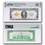 1928 $100 Gold Certificate XF-45 PMG (Fr#2405)