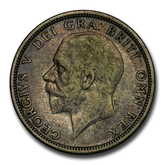1928-1936 Great Britain Silver Florin George V Avg Circ 1928-1936 Great Britain Silver Florin George V Avg Circ