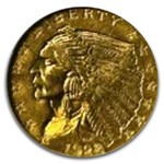 1928 $2.50 Indian Gold Quarter Eagle MS-62 NGC CAC