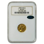 1928 $2.50 Indian Gold Quarter Eagle MS-62 NGC CAC