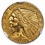 1928 $2.50 Indian Gold Quarter Eagle MS-62 NGC