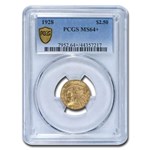 1928 $2.50 Indian Gold Quarter Eagle MS-64+ PCGS