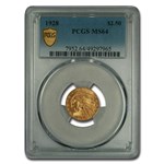1928 $2.50 Indian Gold Quarter Eagle MS-64 PCGS