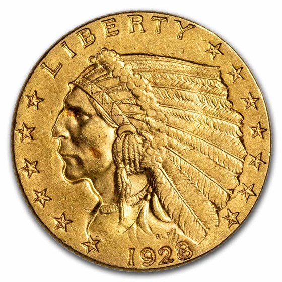 1928 $2.50 Indian Gold Quarter Eagle XF 1928 $2.50 Indian Gold Quarter Eagle XF