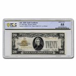 1928 $20 Gold Certificate AU-55 PCGS (Fr#2402)