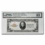 1928 $20 Gold Certificate CU-63 PMG (Fr#2402)