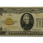 1928 $20 Gold Certificate VF (Fr#2402) Details