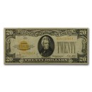 1928 $20 Gold Certificate VF (Fr#2402) Details