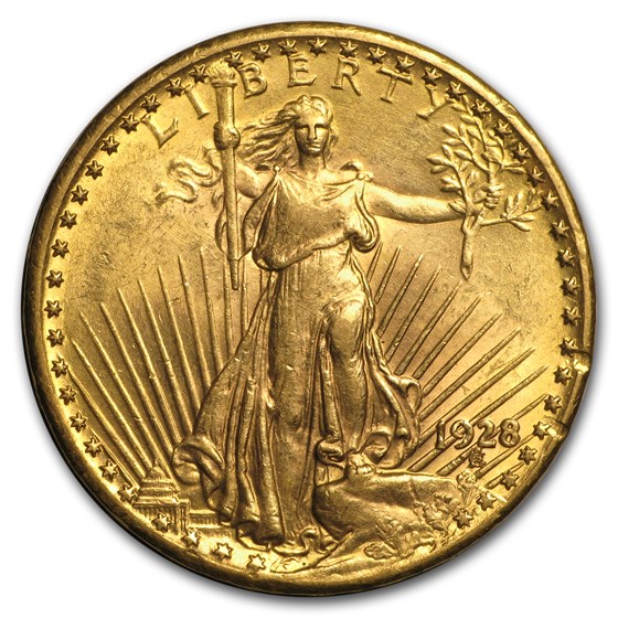 1928 $20 Saint-Gaudens Gold Double Eagle AU 1928 $20 Saint-Gaudens Gold Double Eagle AU