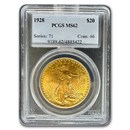 1928 $20 Saint-Gaudens Gold Double Eagle MS-62 PCGS 1928 $20 Saint-Gaudens Gold Double Eagle MS-62 PCGS