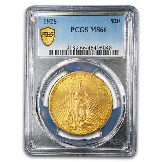 1928 $20 Saint-Gaudens Gold Double Eagle MS-66 PCGS 1928 $20 Saint-Gaudens Gold Double Eagle MS-66 PCGS