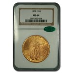 1928 $20 St Gaudens Gold Double Eagle MS-64 NGC CAC
