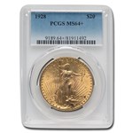 1928 $20 St Gaudens Gold Double Eagle MS-64+ PCGS